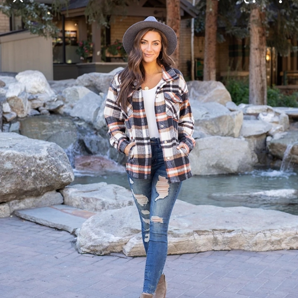 Grace & Lace Plaid Shacket